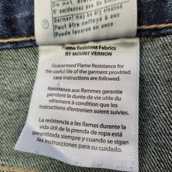 Flame Resistant Carhartt NFPA 2112/CAT 2 Self Extinguishing Work Jean size 40x30 - Picture 15 of 15